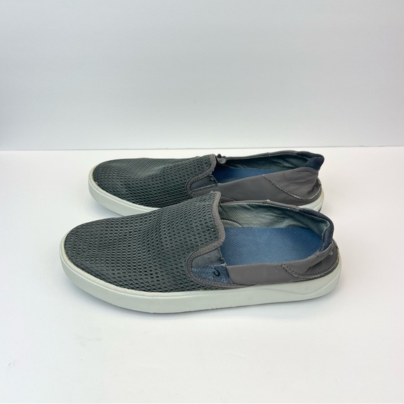 Olukai Lae'ahi Shoes Mens 11.5 Gray Pavement Slip On Casual Comfort Sneakers - Picture 2 of 7